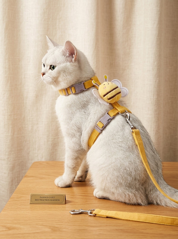 Cute Bumblebee Pet Harness & Leash Set
