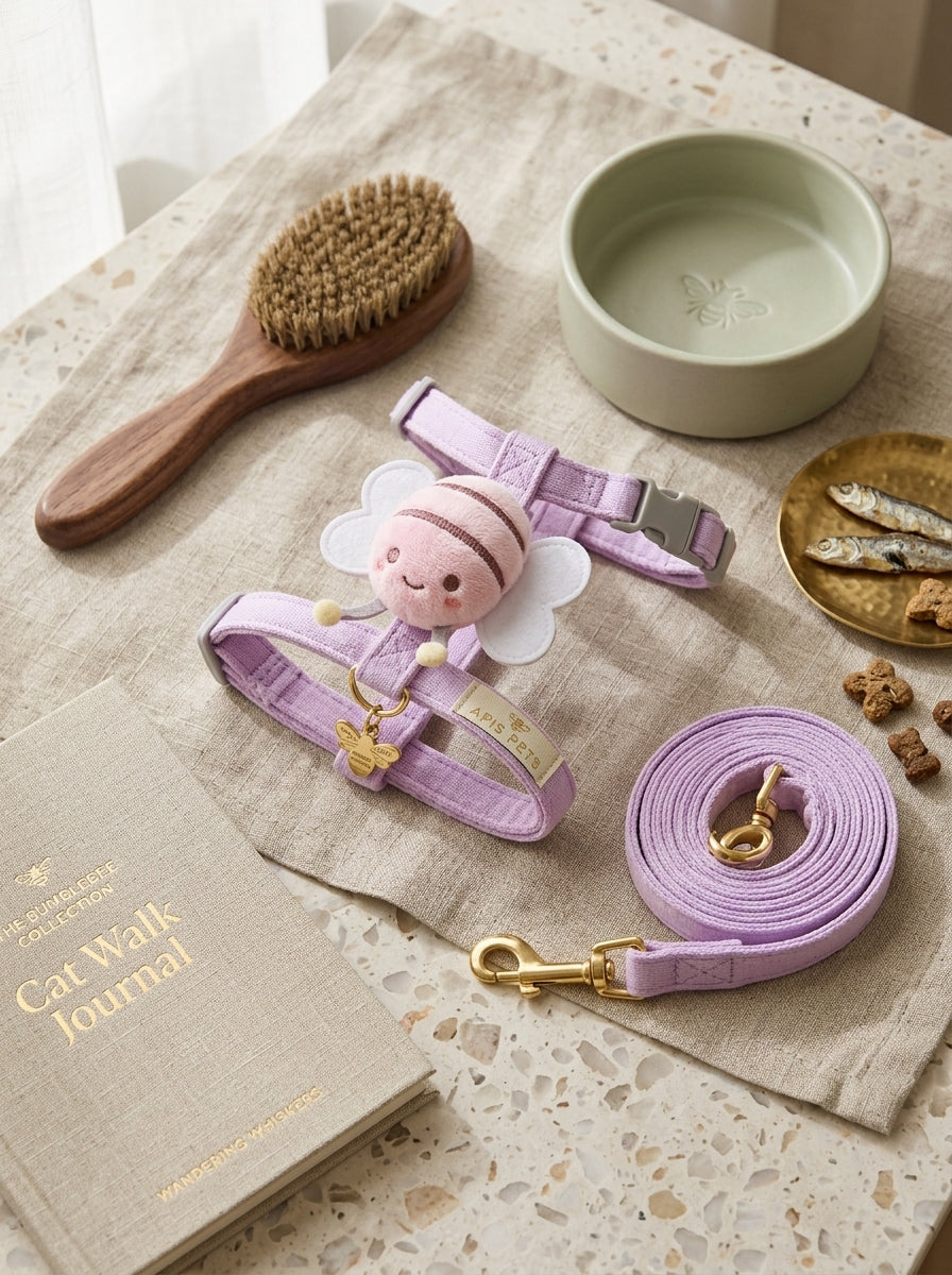 Cute Bumblebee Pet Harness & Leash Set