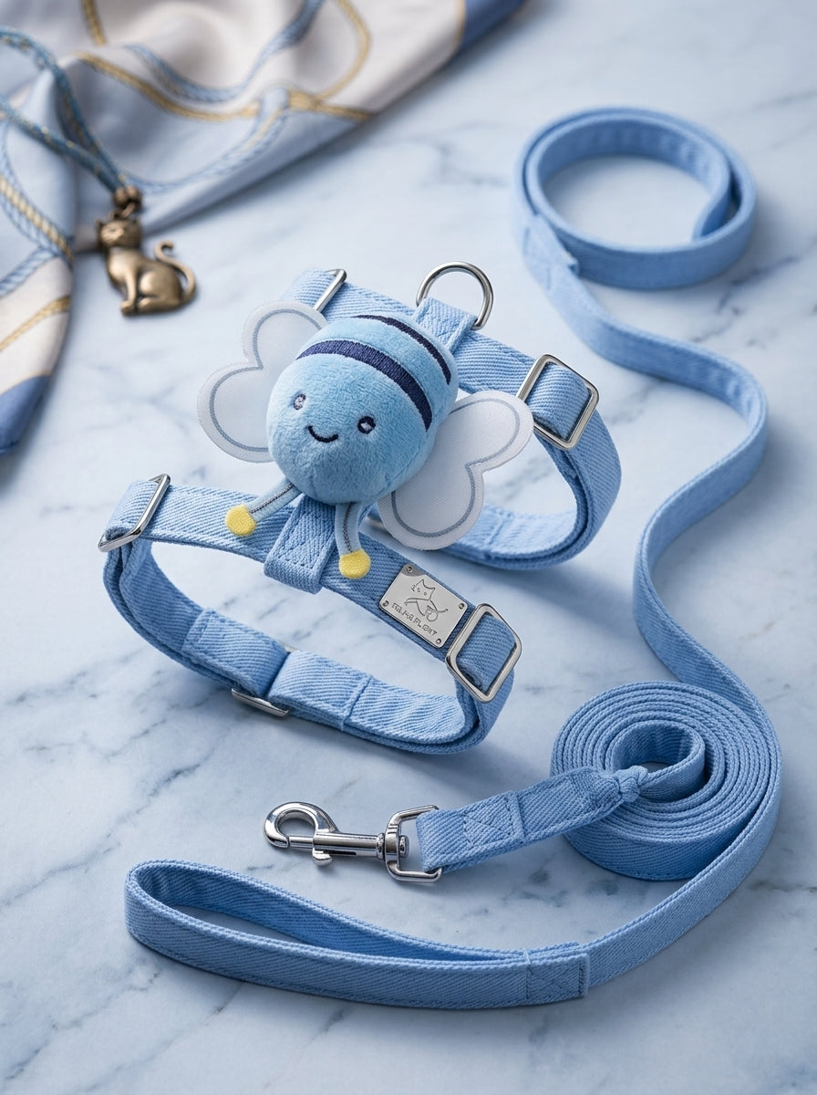 Cute Bumblebee Pet Harness & Leash Set