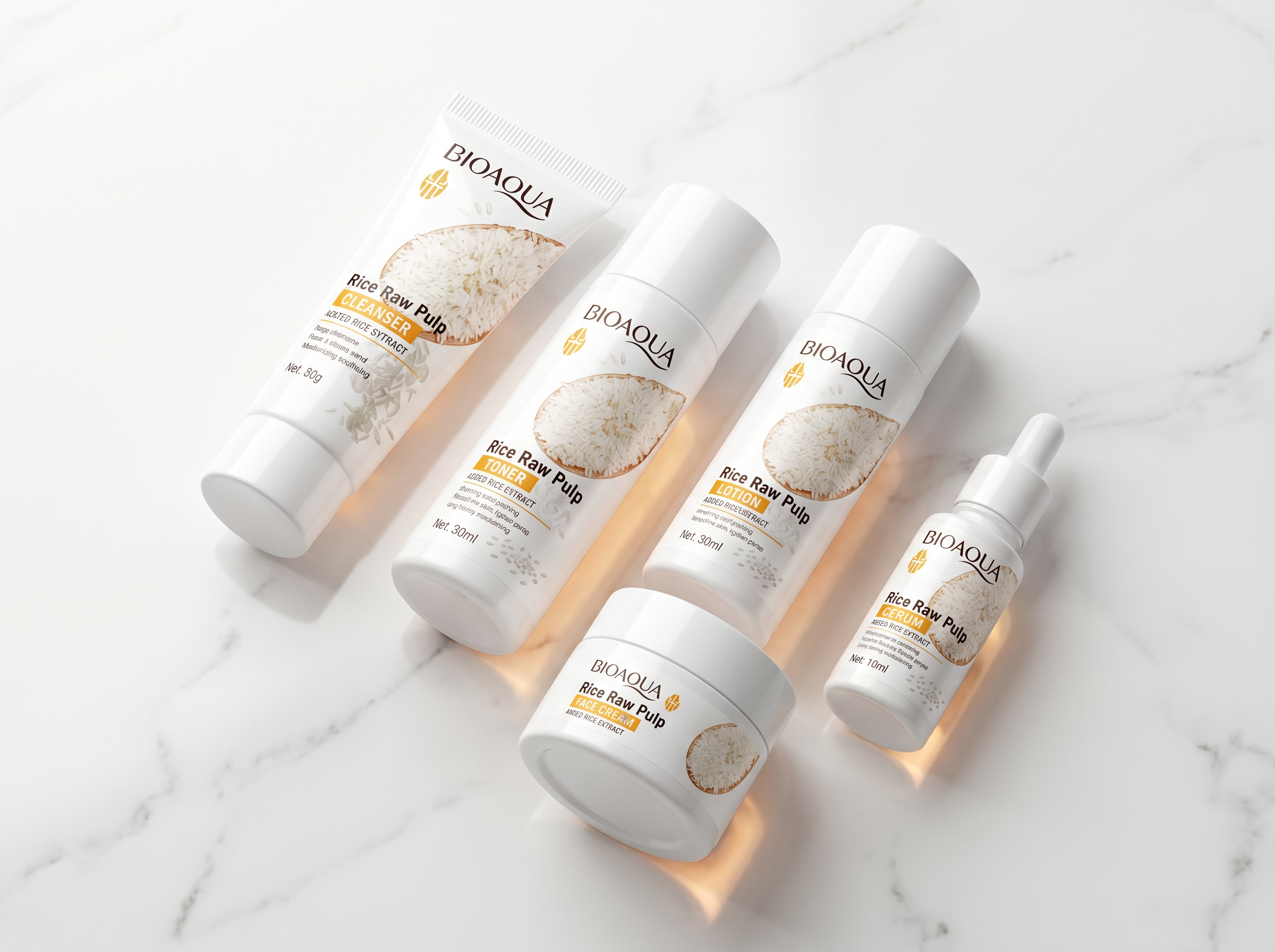 Lumina relief rice raw pulp glow set