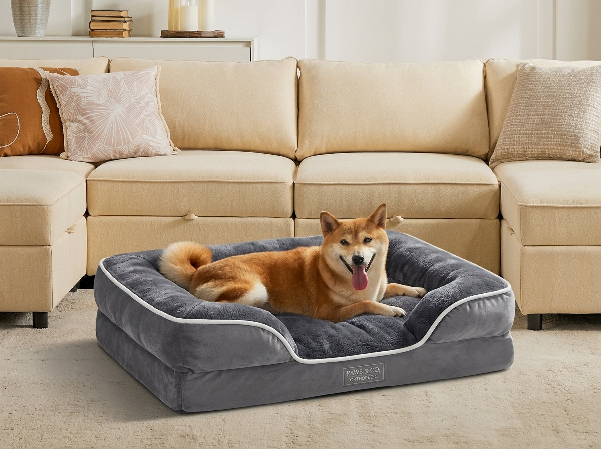 The "Zen" Orthopedic Lounger (Slate Grey)
