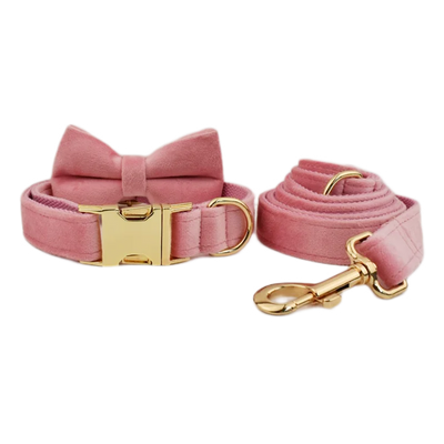 The Artisan Velvet Custom Collar (Pink)