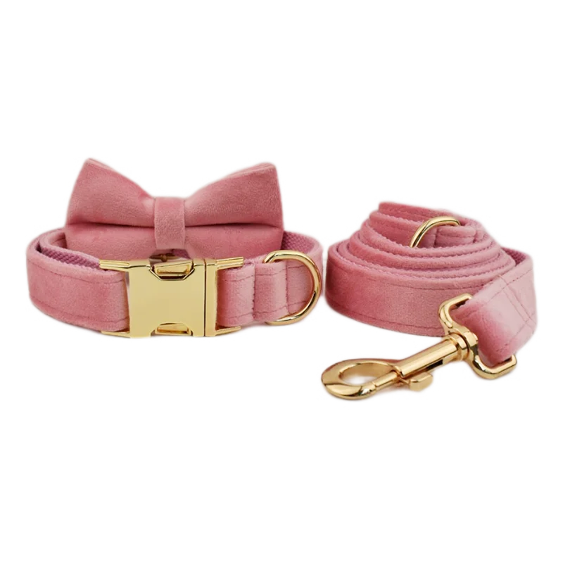 The Artisan Velvet Custom Collar (Hot Pink)