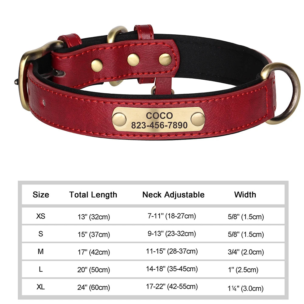 The Classic Engraved Leather Collar