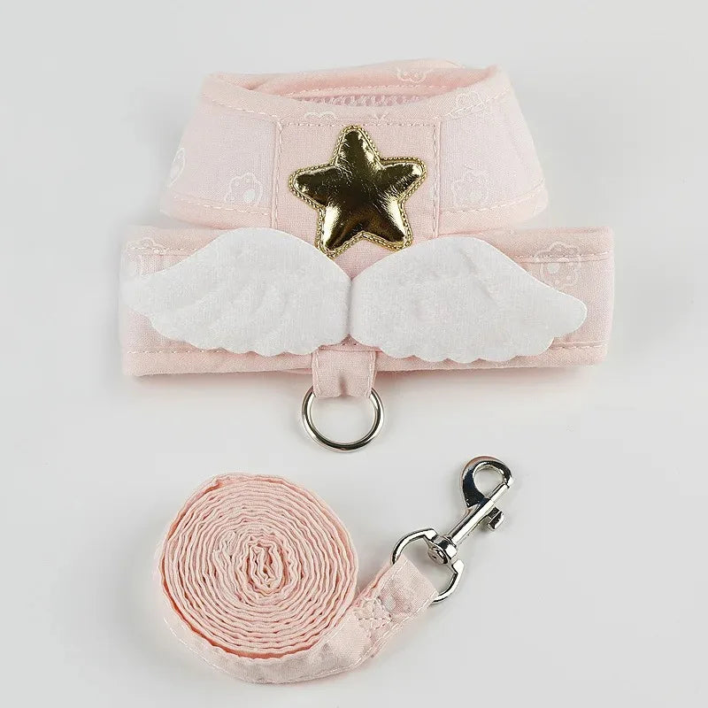 Kawaii Angel Wings Pet Harness & Leash Set