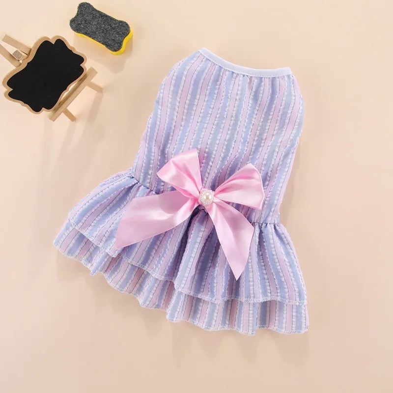The Seaside Plaid Bow Dress