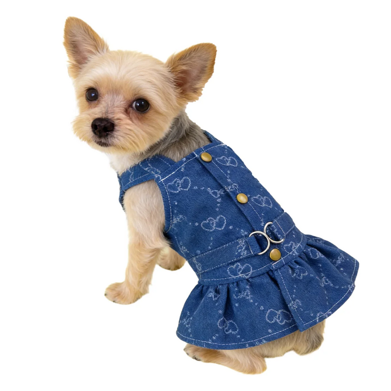 The Beverly Hills Denim Ruffle Dress