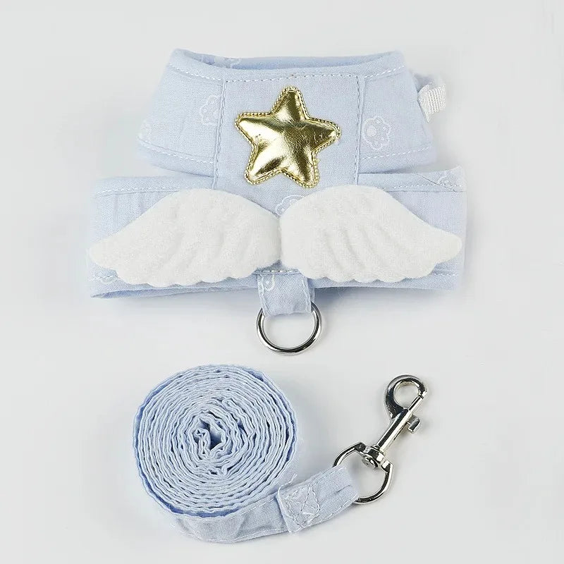 Kawaii Angel Wings Pet Harness & Leash Set