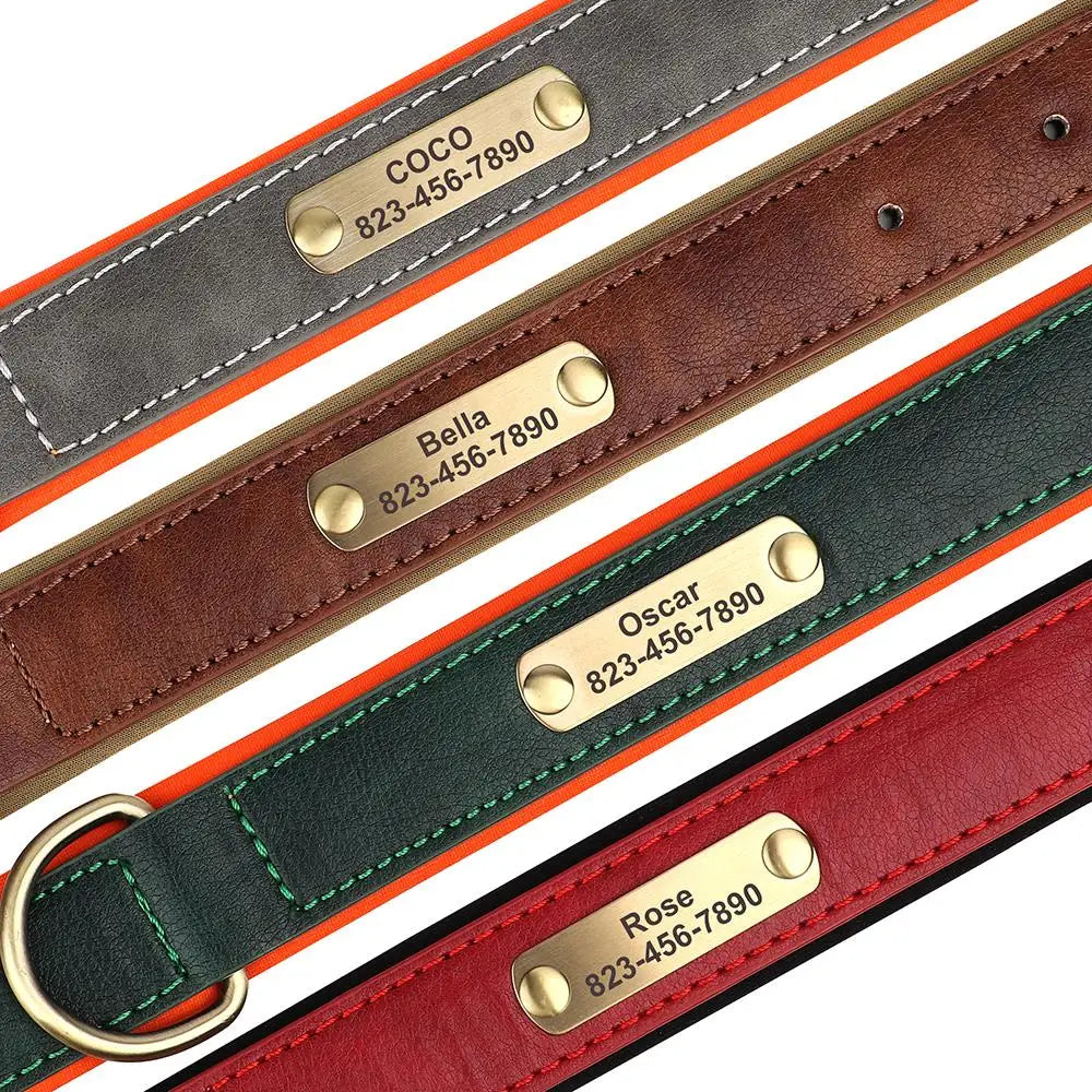 The Classic Engraved Leather Collar