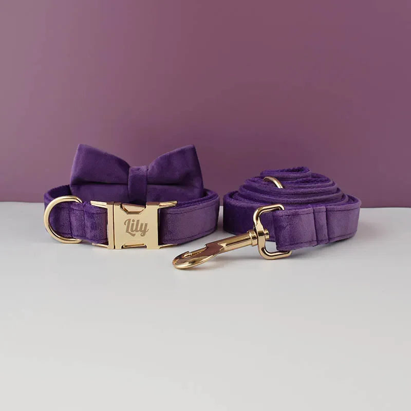 The Artisan Velvet Custom Collar (Crimson)