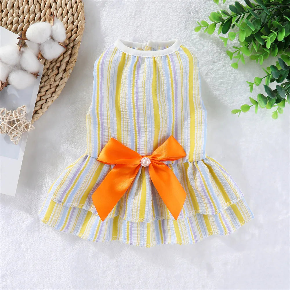 The Seaside Plaid Bow Dress