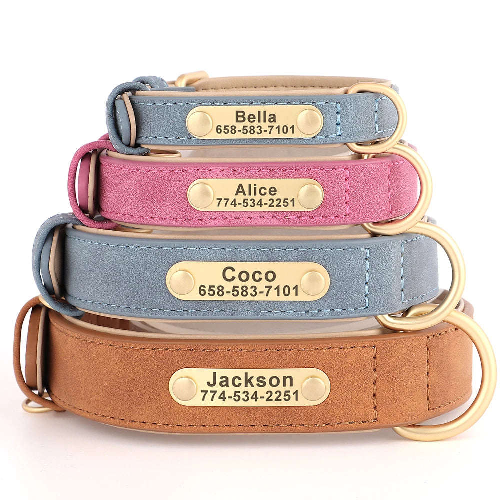The Classic Engraved Leather Collar