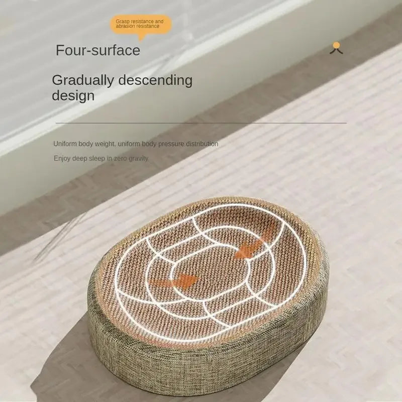 Oval Artisan Scratcher Lounge