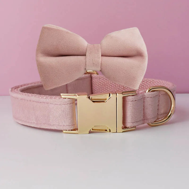 The Artisan Velvet Custom Collar (Blush)
