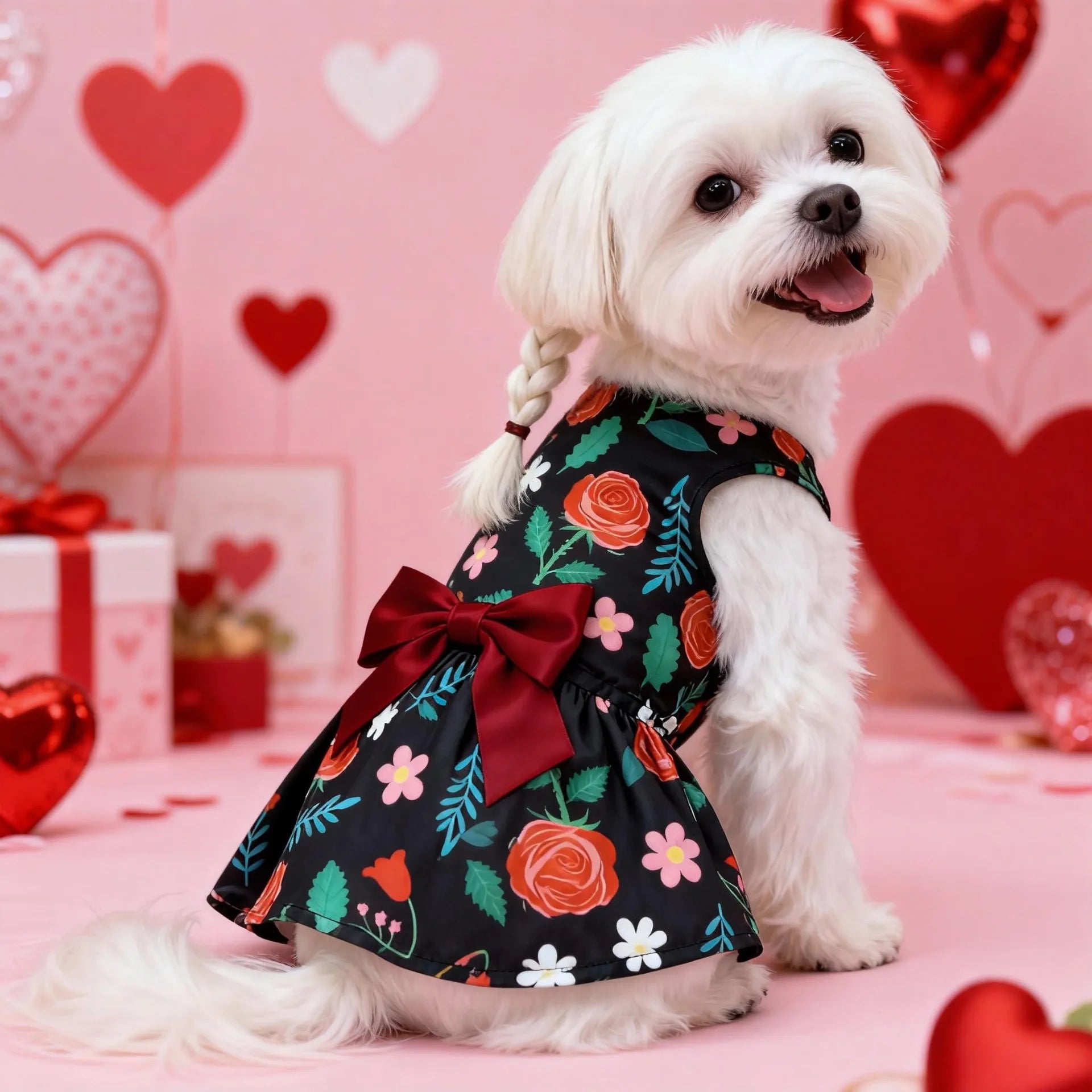 The Valentine Rose Petal Party Dress