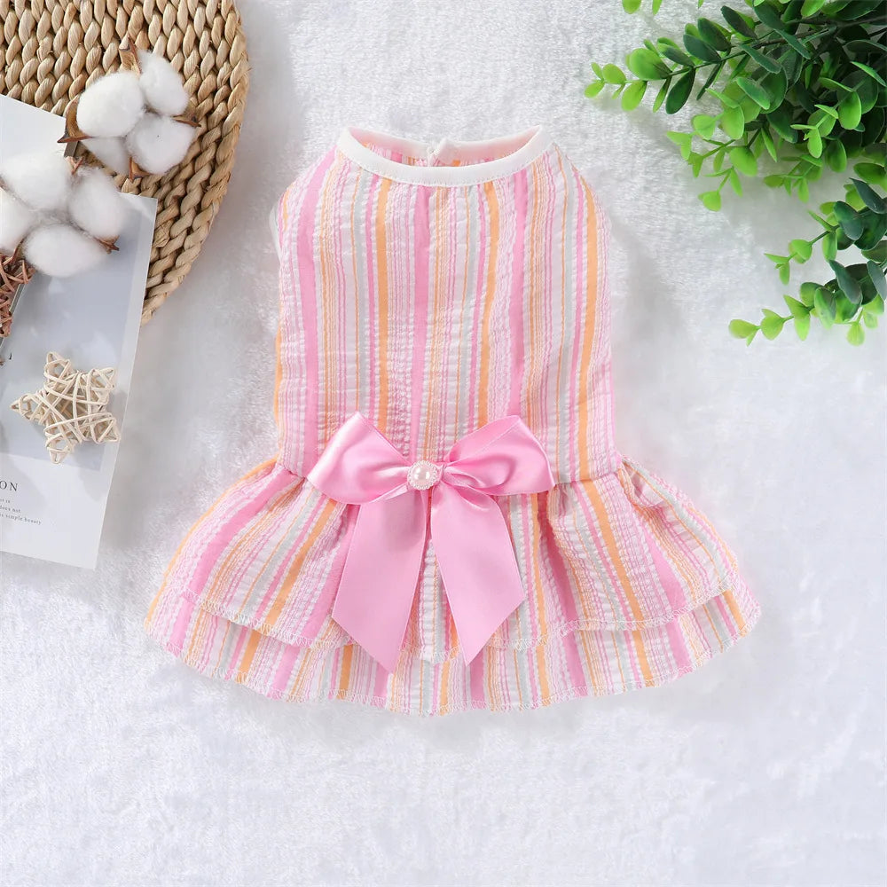 The Seaside Plaid Bow Dress