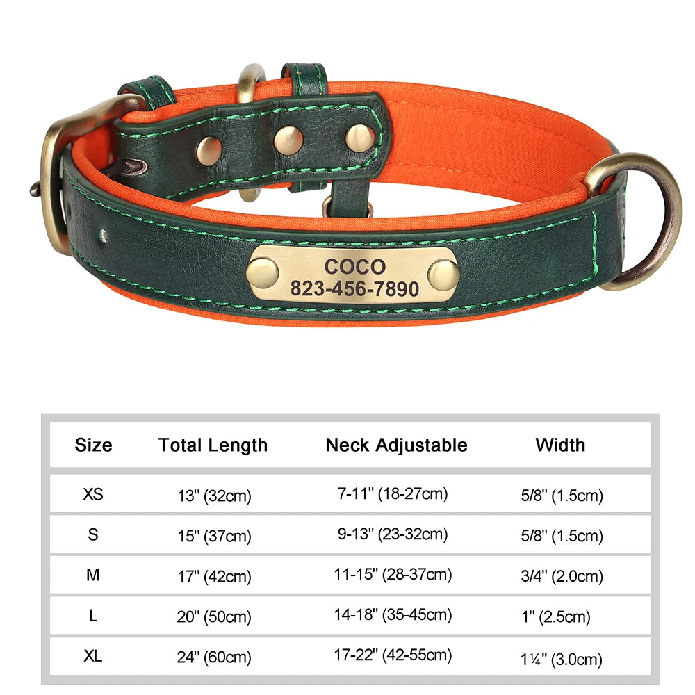 The Classic Engraved Leather Collar