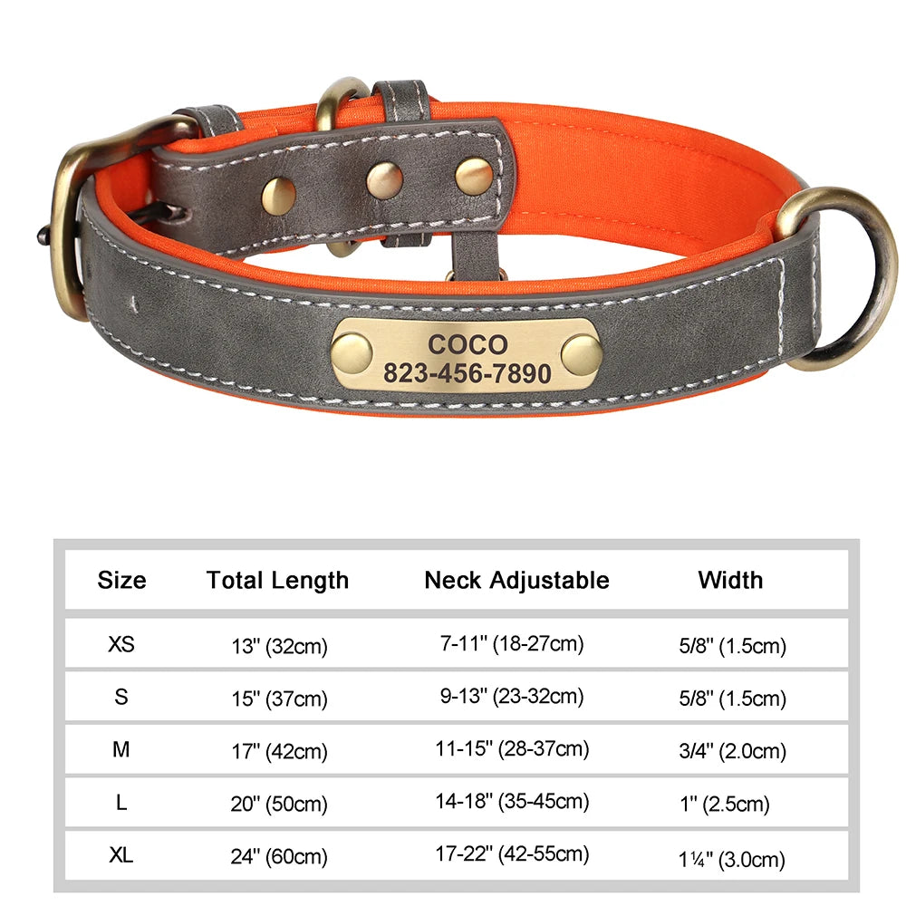 The Classic Engraved Leather Collar