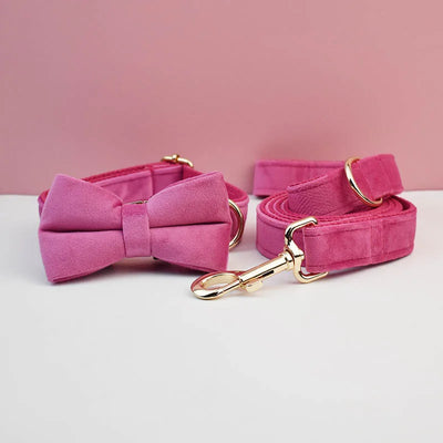 The Artisan Velvet Custom Collar (Hot Pink)