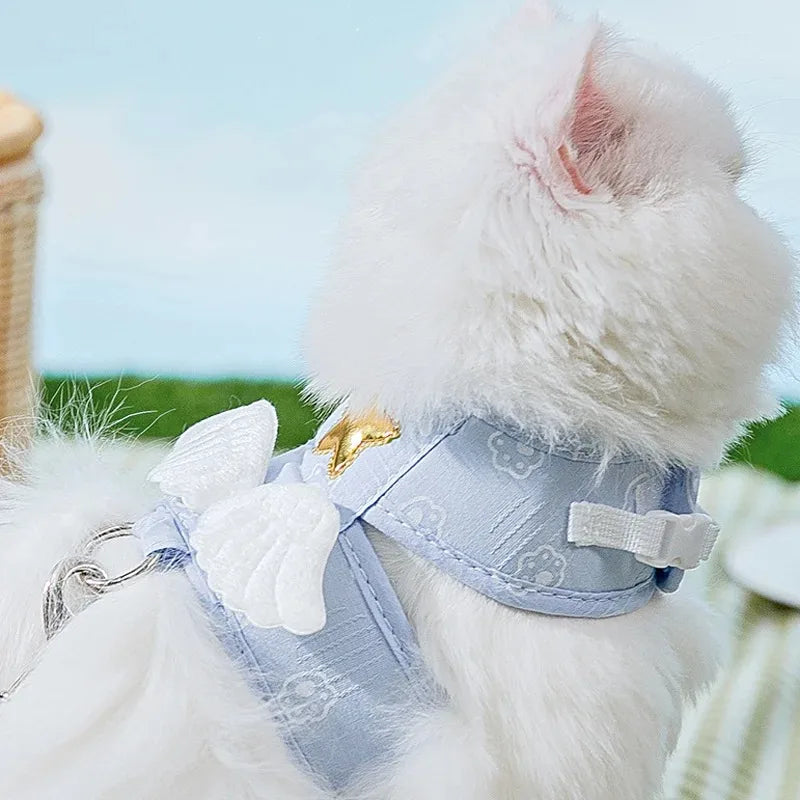 Kawaii Angel Wings Pet Harness & Leash Set