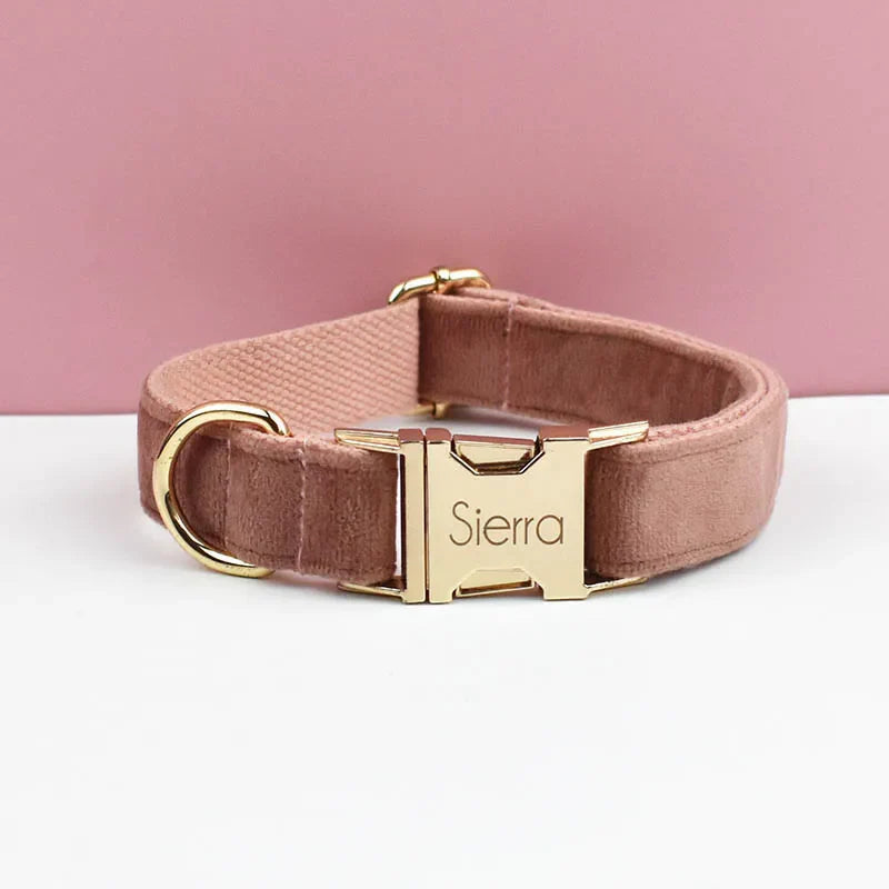 The Artisan Velvet Custom Collar (Burgendy)