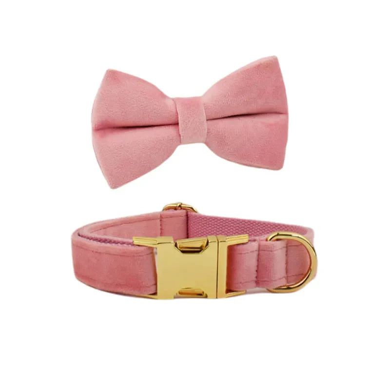 The Artisan Velvet Custom Collar (Pink)