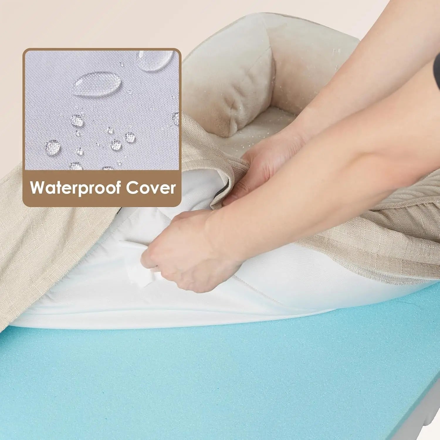 The "Zen" Orthopedic Lounger (Desert Sand)