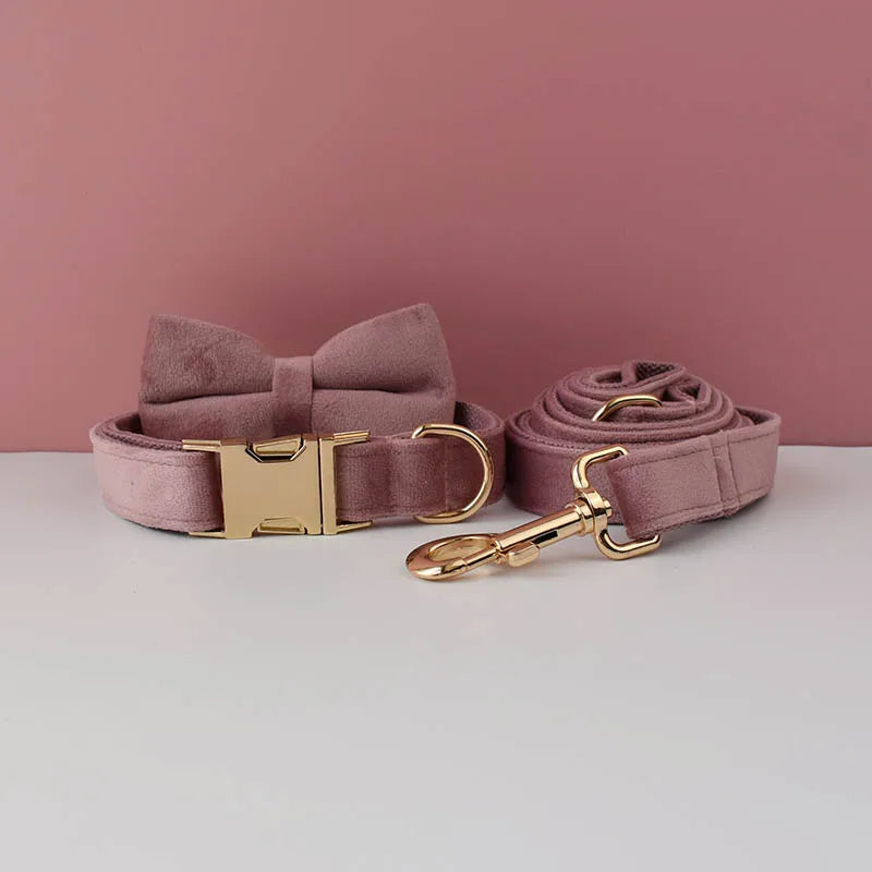 The Artisan Velvet Custom Collar (Hot Pink)
