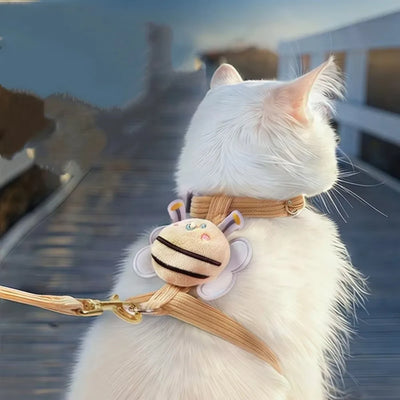 Cute Bumblebee Pet Harness & Leash Set