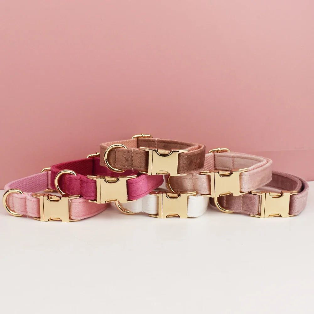 The Artisan Velvet Custom Collar (Blush)